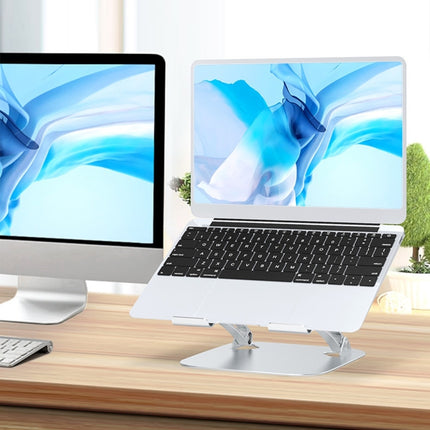 Laptop Bracket Aluminum Alloy Tablet Bracket Live Desktop Bracket (White)-garmade.com
