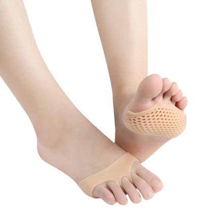 10 Pairs High Heels Honeycomb Sleeve Breathable Anti-Pain Forefoot Pad, Random Color Delivery-garmade.com