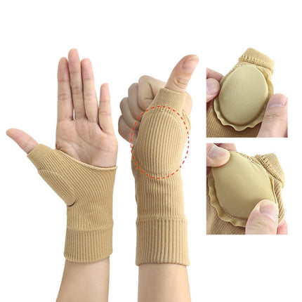 5 Pairs Breathable And Sweat-Absorbent Sports Compression Wrist Warmer Gloves, Random Color Delivery, Size: S-garmade.com