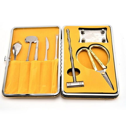 8 in 1 Stainless Steel Household Crab Eating Tool Set(Golden)-garmade.com