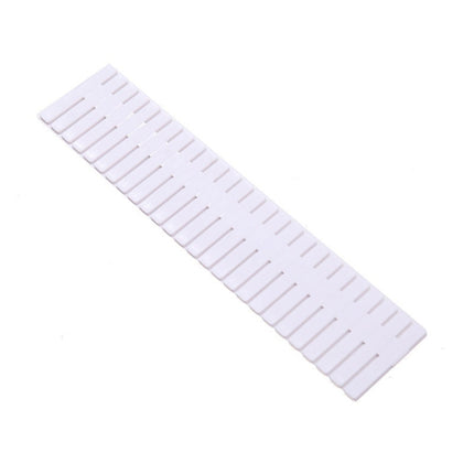Plastic Drawer Divider Free Combination Classification Storage Board, 4pcs/Pack, Specification: 37x7cm(White)-garmade.com