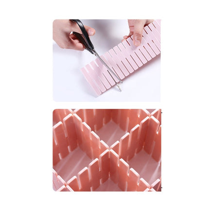 Plastic Drawer Divider Free Combination Classification Storage Board, Specification: 37x7cm(Pink)-garmade.com