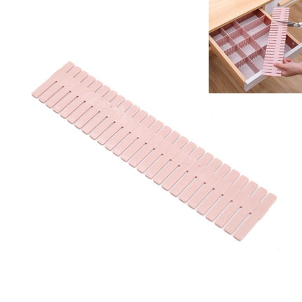 5 PCS Plastic Drawer Divider Free Combination Classification Storage Board, Specification: 47x7cm(Pink)-garmade.com