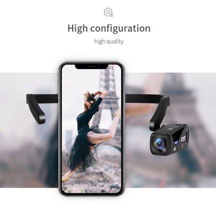 ORDRO EP6 Head-Mounted WIFI APP Live Video Smart Sports Camera Without Remote Control(Black)-garmade.com
