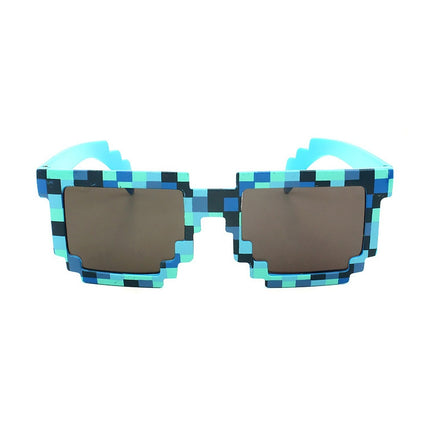 Fashion Sunglasses Action Game Toys Square Glasses(Blue)-garmade.com