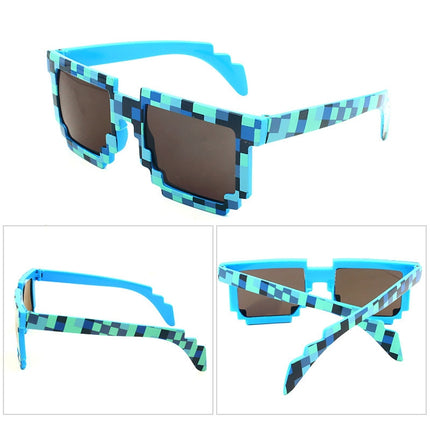 Fashion Sunglasses Action Game Toys Square Glasses(Blue)-garmade.com
