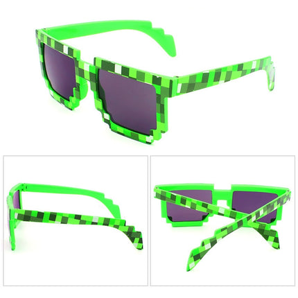 Fashion Sunglasses Action Game Toys Square Glasses(Green)-garmade.com