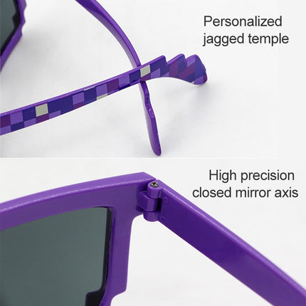 Fashion Sunglasses Action Game Toys Square Glasses(Purple)-garmade.com