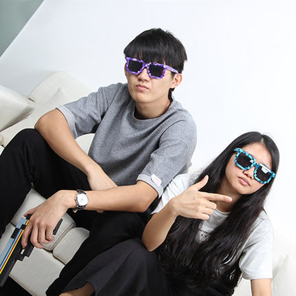 Fashion Sunglasses Action Game Toys Square Glasses(Purple)-garmade.com