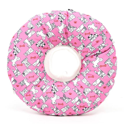 Cat Supplies Detachable Waterproof Anti-Bite Anti-Licking Collar Cat Circle Neck Headgear, Specification: S(Pink Dog)-garmade.com