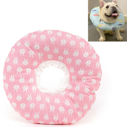2 PCS Cat Anti-Lick And Anti-Bite Soft Ring Dog Collar Pet Supplies, Size:XS(Little Pink Rabbit)-garmade.com