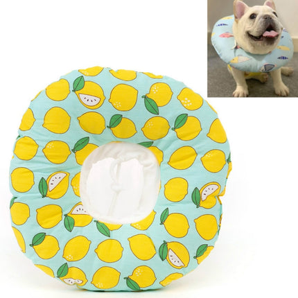 2 PCS Cat Anti-Lick And Anti-Bite Soft Ring Dog Collar Pet Supplies, Size:XS(Green Lemon)-garmade.com