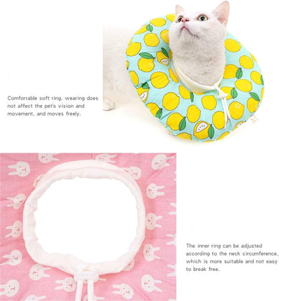 2 PCS Cat Anti-Lick And Anti-Bite Soft Ring Dog Collar Pet Supplies, Size:XS(Taro Lion)-garmade.com