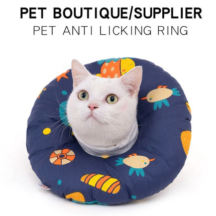 2 PCS Cat Anti-Lick And Anti-Bite Soft Ring Dog Collar Pet Supplies, Size:XS(Green Lion)-garmade.com