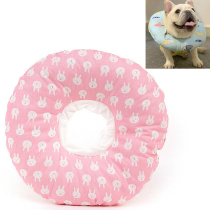 2 PCS Cat Anti-Lick And Anti-Bite Soft Ring Dog Collar Pet Supplies, Size:S(Little Pink Rabbit)-garmade.com