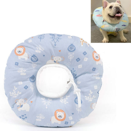 2 PCS Cat Anti-Lick And Anti-Bite Soft Ring Dog Collar Pet Supplies, Size:M(Taro Lion)-garmade.com