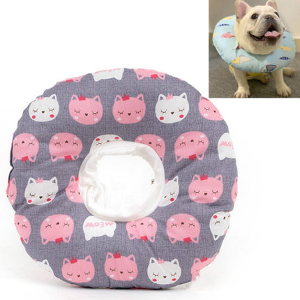 2 PCS Cat Anti-Lick And Anti-Bite Soft Ring Dog Collar Pet Supplies, Size:M(Big Face Cat)-garmade.com