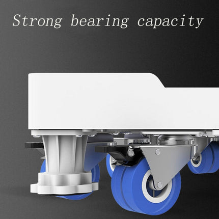 Single Tube 4 Legs Adjustable Stainless Steel Refrigerator Bracket Washing Machine Base Bracket-garmade.com