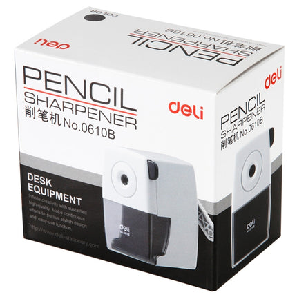 Deli Stationery Pencil Sharpeners Office School Supplies Mechanical Manual Pencil Sharpener(Black)-garmade.com