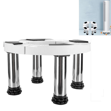 Round Air Conditioner Base Stainless Steel Stretchable Heightening Bracket, Specification:4-Legs Highten 20cm-garmade.com
