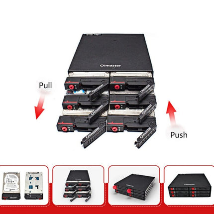 OImaster MR-6601 Six-Bay Optical Drive Hard Disk Box-garmade.com