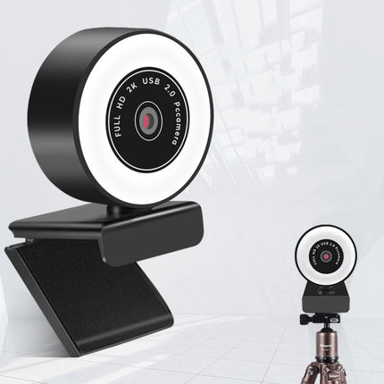 A9mini USB Drive-Free HD Fill Light Camera with Microphone, Pixel: 5.0 Million Pixels 2K Auto Focus-garmade.com