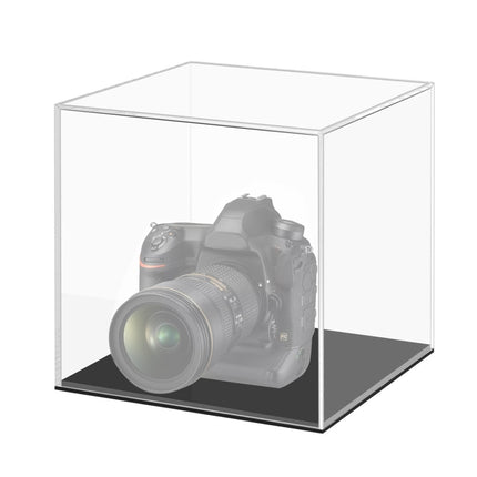 Large 24x24x24cm Clear Acrylic Camera Display Cover Plexiglass Display Case Countertop Box-garmade.com