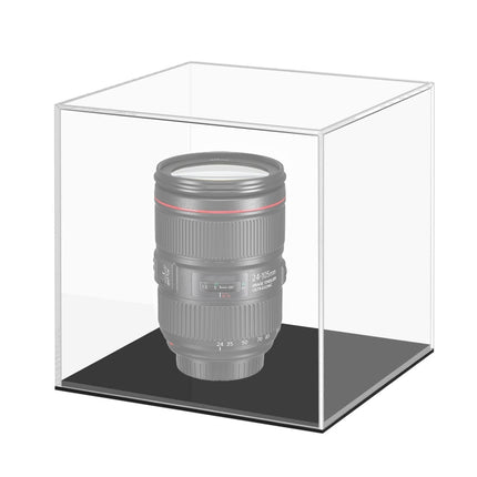 Small 10x10x10cm Clear Acrylic Camera Display Cover Plexiglass Display Case Countertop Box-garmade.com