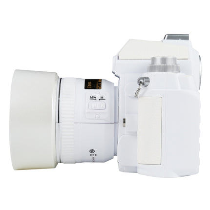 Non-Working Fake Dummy DSLR Camera Model DF Model Room Props Ornaments Display Photo Studio Camera Model Props, Color:White(With Hood)-garmade.com