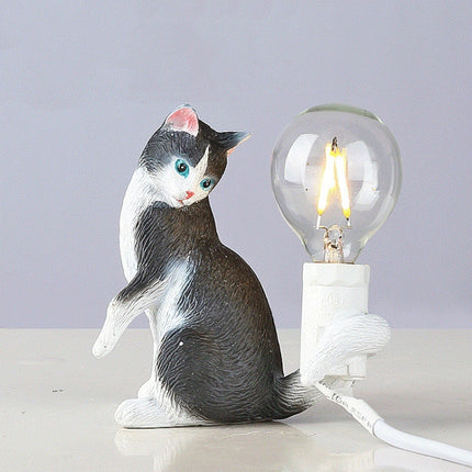Cat Light Animal Table Lamp Mini Night Light, Power Plug:US Plug(Look at the Tail)-garmade.com