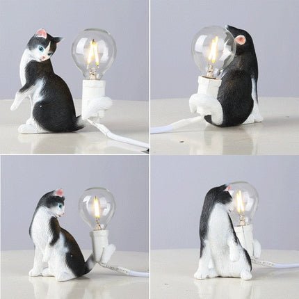 Cat Light Animal Table Lamp Mini Night Light, Power Plug:AU Plug(Look at the Tail)-garmade.com