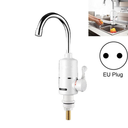 Kitchen Instant Electric Hot Water Faucet EU Plug, Style:Lamp Display Big Elbow-garmade.com