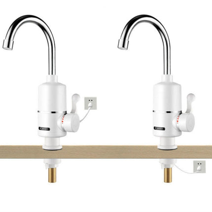 Kitchen Instant Electric Hot Water Faucet EU Plug, Style:Lamp Display Big Elbow-garmade.com