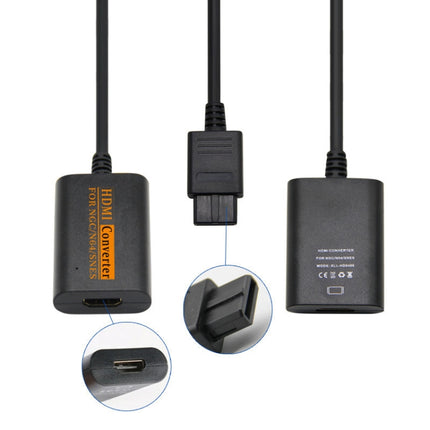 720P Retro Game Console Video Converter HDMI Converter for NGC/N64/SNES/SFC-garmade.com