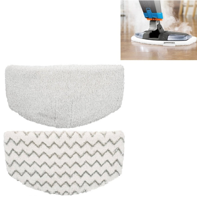 Steam Mop Cloth Cover Accessories For Bissell 1940/1440, Specification: 1 Stripe+1 White-garmade.com