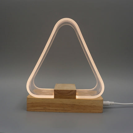 USB Simple Study Desk Lamp LED Acrylic Night Light-garmade.com