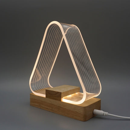 USB Simple Study Desk Lamp LED Acrylic Night Light-garmade.com