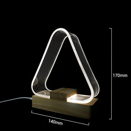 USB Simple Study Desk Lamp LED Acrylic Night Light-garmade.com