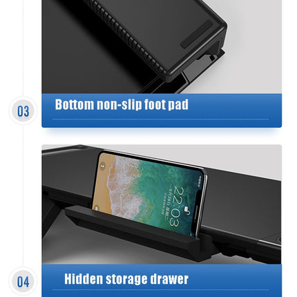 AP2002-2-A Display Increase Rack Notebook Storage BracketOlmaster, Style:Classic Style (Black)-garmade.com