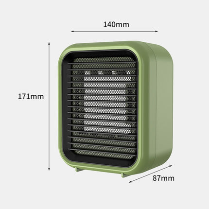 Mini Air Conditioner Heater For Office Desktop CN Plug(Black)-garmade.com