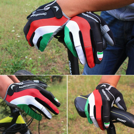 DemonKnights Cycling Gloves Full Finger Bicycle Gloves Outdoor Sports Equipment, Size: L(Pampas Storm)-garmade.com