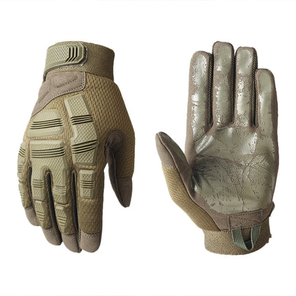 B33 Outdoor Mountaineering Riding Anti-Skid Protective Motorcycle Gloves, Size: S(Army Green)-garmade.com