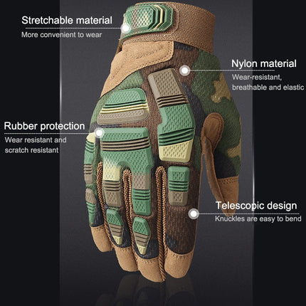 B33 Outdoor Mountaineering Riding Anti-Skid Protective Motorcycle Gloves, Size: M(Black)-garmade.com