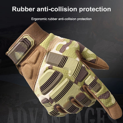 B33 Outdoor Mountaineering Riding Anti-Skid Protective Motorcycle Gloves, Size: XL(Army Green)-garmade.com