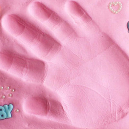 10 PCS Baby Care Air Dry Soft Clay Baby Hand and Foot Inkpad(Pink)-garmade.com