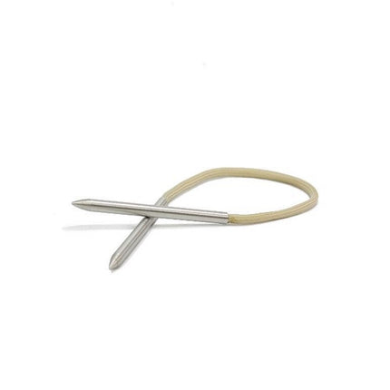 5PCS Umbrella Rope Bracelets Woven Stainless Steel Needles for Shoelaces, Ropes, Handbags, etc., Length(m):78X5mm(Silver)-garmade.com