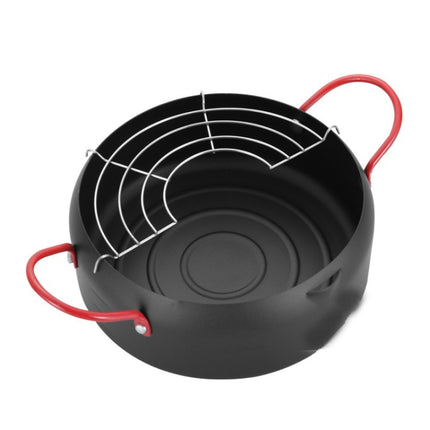 Tempura Hot Pot Household Fryer Pot Non-Stick Pan With Filter Holder, Specification:20cm without Clip-garmade.com