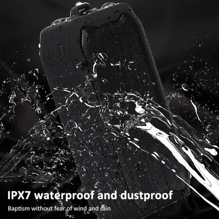 F8 IP67 Waterproof Outdoor Sports Wireless Card Bluetooth Speaker(Black)-garmade.com