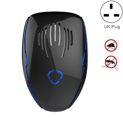 DC-9015 Household Energy-saving Multi-function Variable Frequency Ultrasonic Electronic Mouse and Mosquito Repellent, Style:UK Plug(Black)-garmade.com