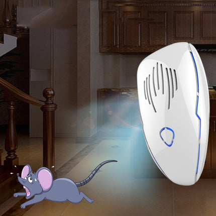 DC-9015 Household Energy-saving Multi-function Variable Frequency Ultrasonic Electronic Mouse and Mosquito Repellent, Style:EU Plug(White)-garmade.com